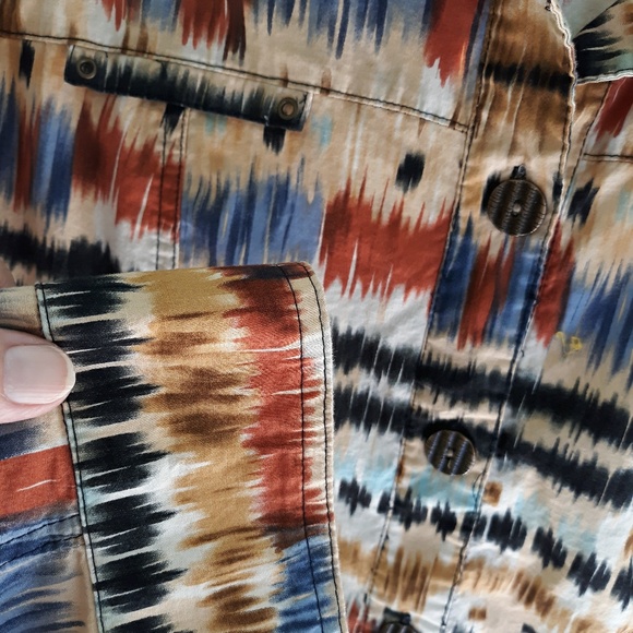 INDIAN PAINTBRUSH ARTSY STATEMENT CARGO JACKET, 14 - Picture 3 of 6